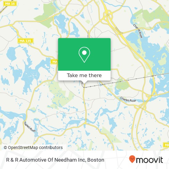 R & R Automotive Of Needham Inc map