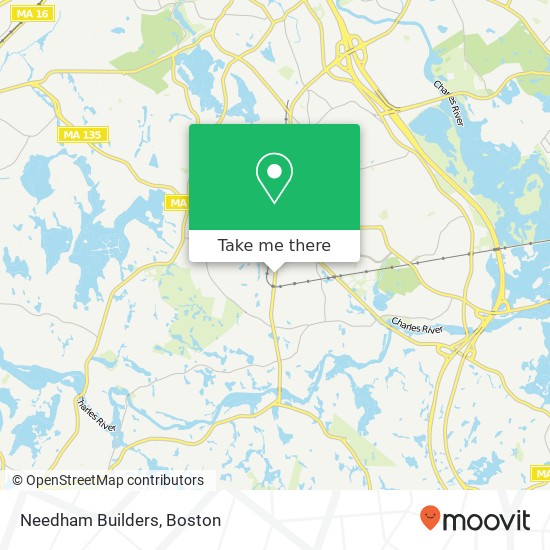 Needham Builders map