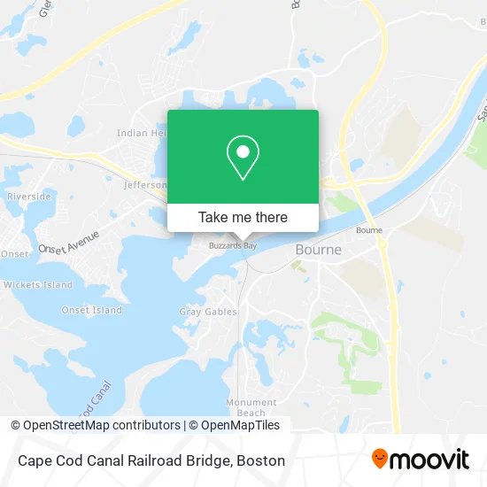 Mapa de Cape Cod Canal Railroad Bridge