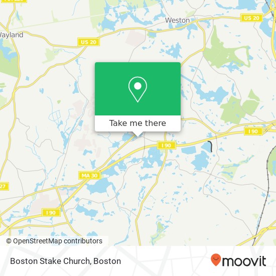 Mapa de Boston Stake Church