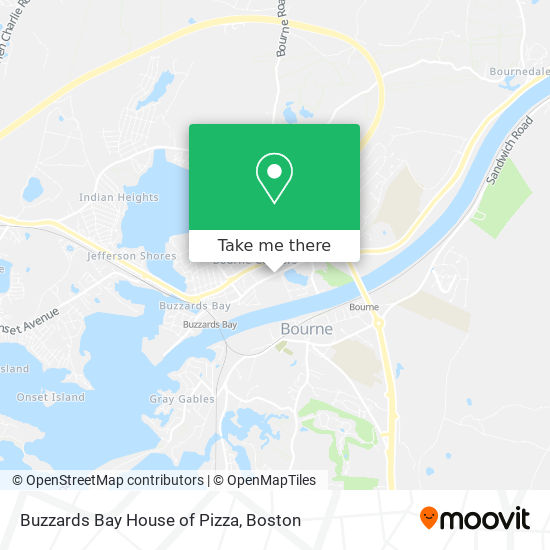 Buzzards Bay House of Pizza map