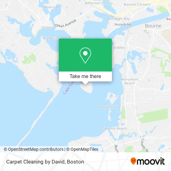 Carpet Cleaning by David map