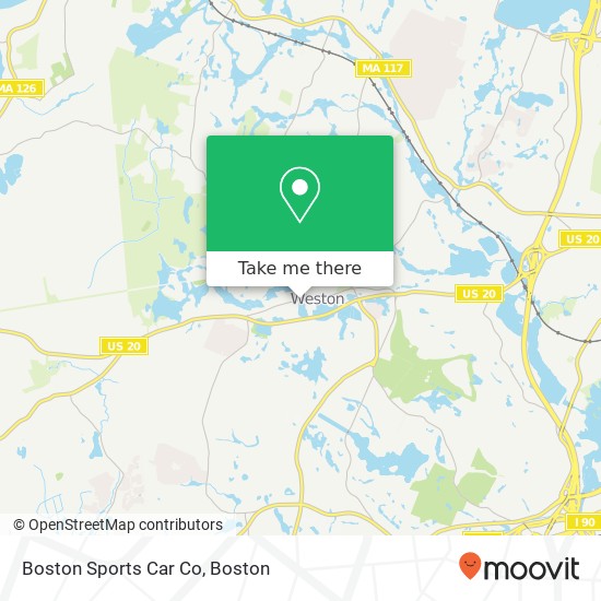 Mapa de Boston Sports Car Co