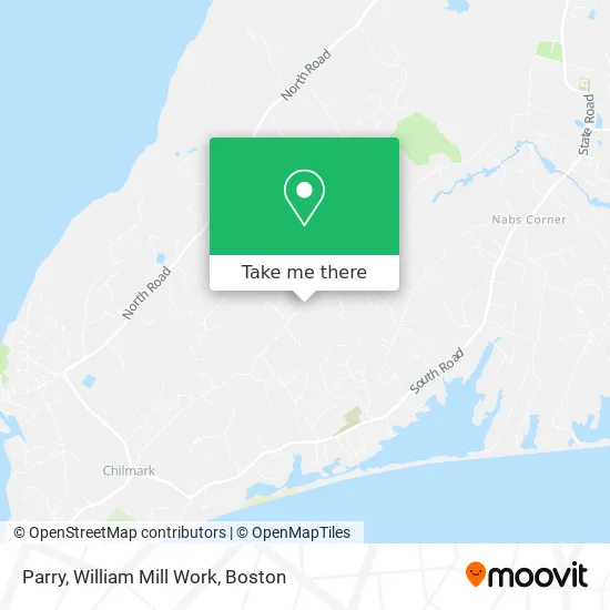 Parry, William Mill Work map