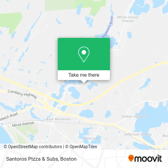 Santoros Pizza & Subs map