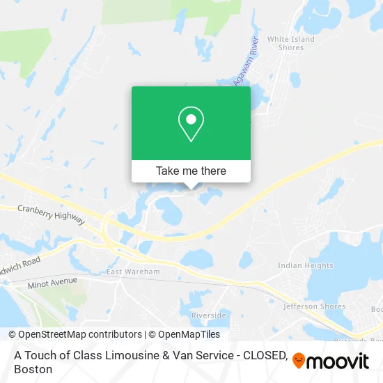 A Touch of Class Limousine & Van Service - CLOSED map
