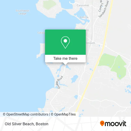 Old Silver Beach map