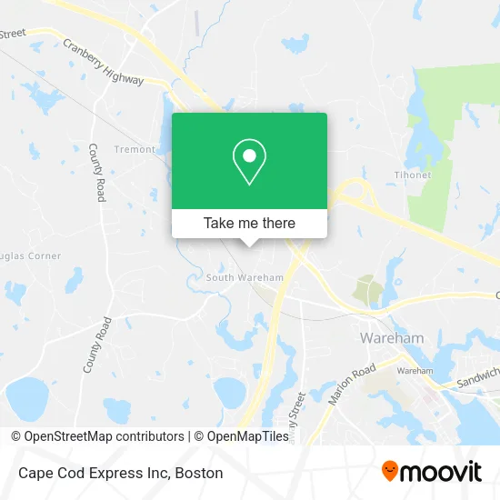 Cape Cod Express Inc map
