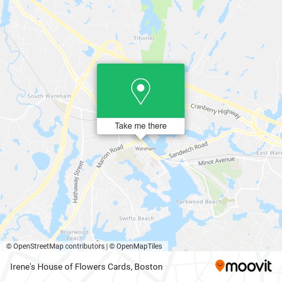 Irene's House of Flowers Cards map