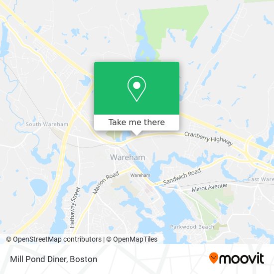 Mill Pond Diner map