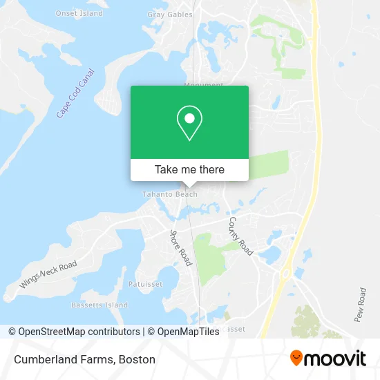 Cumberland Farms map