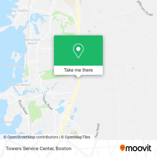 Towers Service Center map