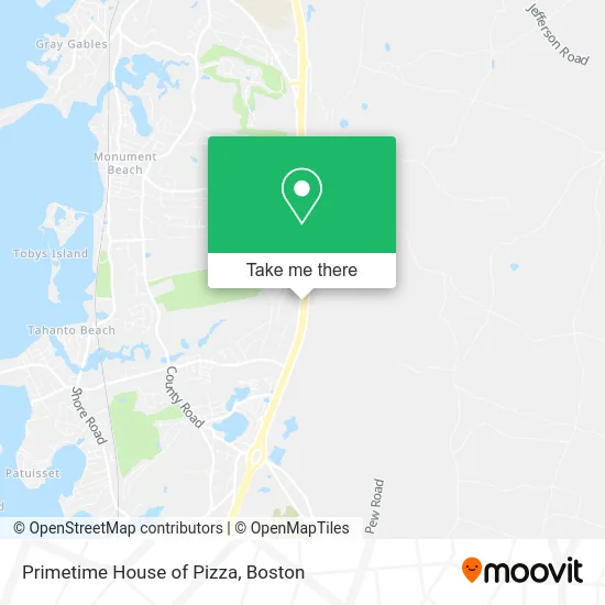 Primetime House of Pizza map
