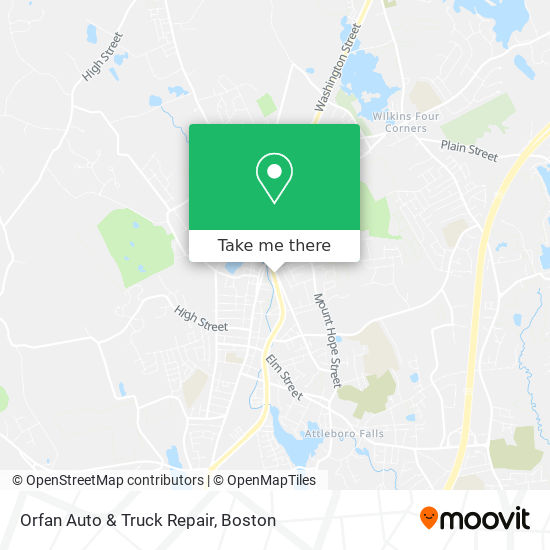 Orfan Auto & Truck Repair map