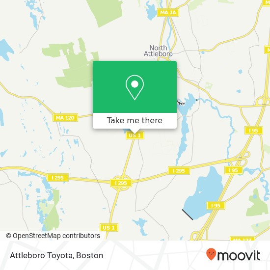 Attleboro Toyota map