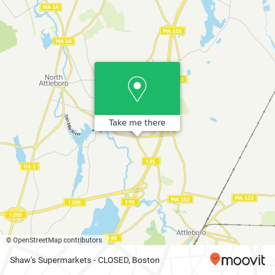 Mapa de Shaw's Supermarkets - CLOSED