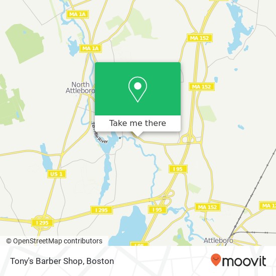 Tony's Barber Shop map