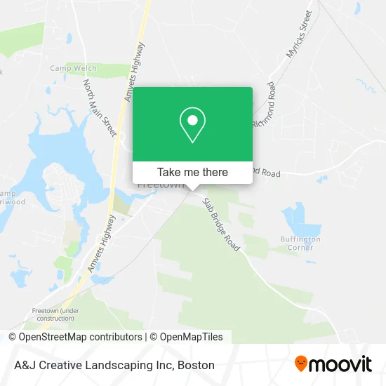 A&J Creative Landscaping Inc map