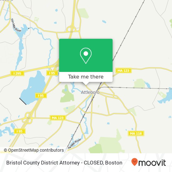 Mapa de Bristol County District Attorney - CLOSED