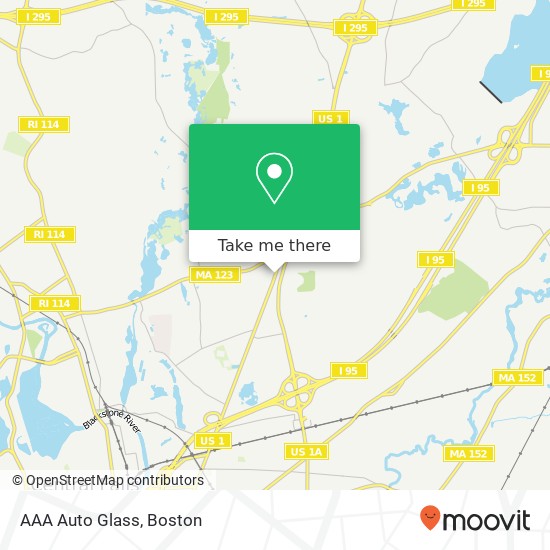 Mapa de AAA Auto Glass
