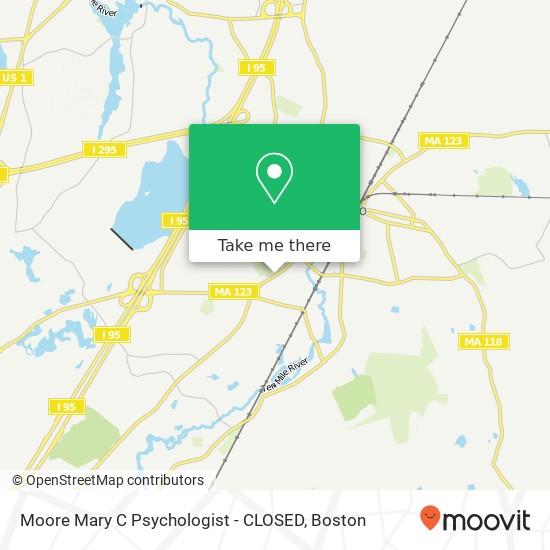 Moore Mary C Psychologist - CLOSED map