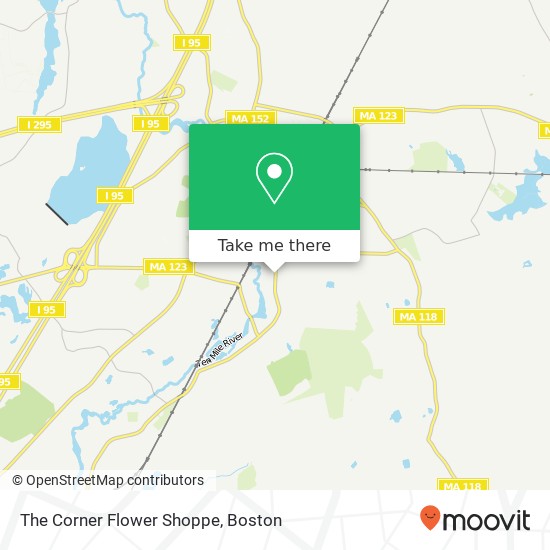 The Corner Flower Shoppe map