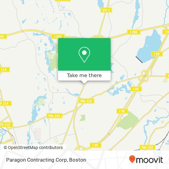 Paragon Contracting Corp map