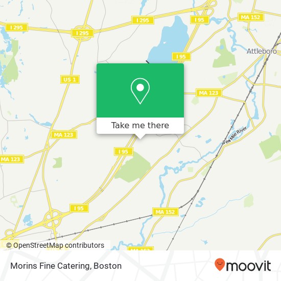 Morins Fine Catering map