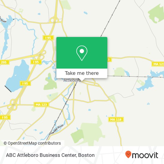 ABC Attleboro Business Center map