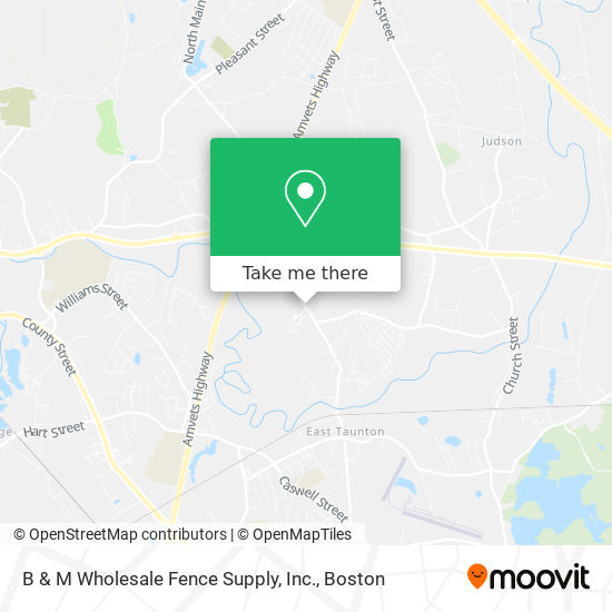 Mapa de B & M Wholesale Fence Supply, Inc.