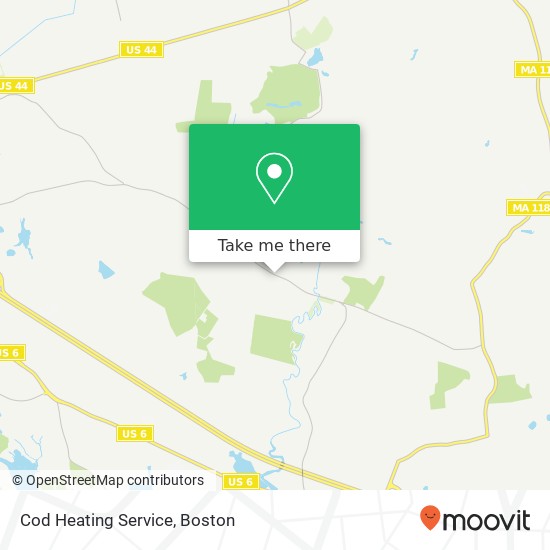 Mapa de Cod Heating Service