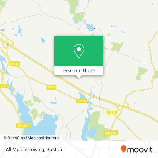 All Mobile Towing map