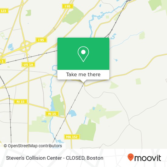 Mapa de Steven's Collision Center - CLOSED