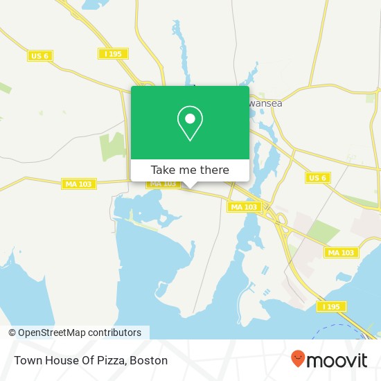 Town House Of Pizza map
