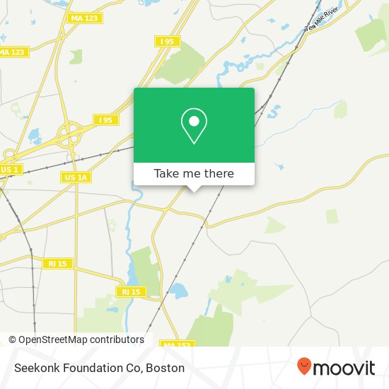 Mapa de Seekonk Foundation Co