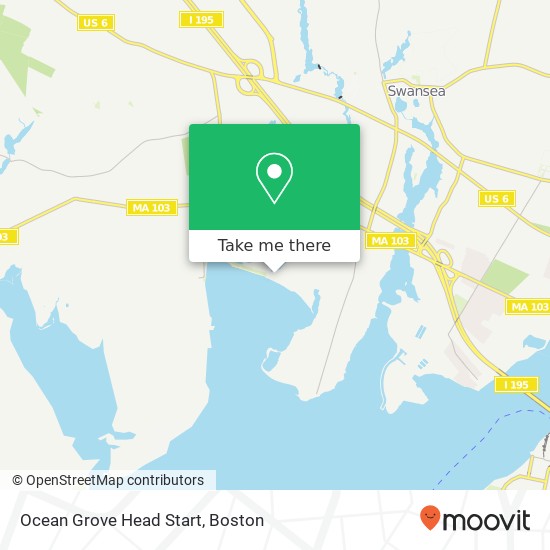 Ocean Grove Head Start map