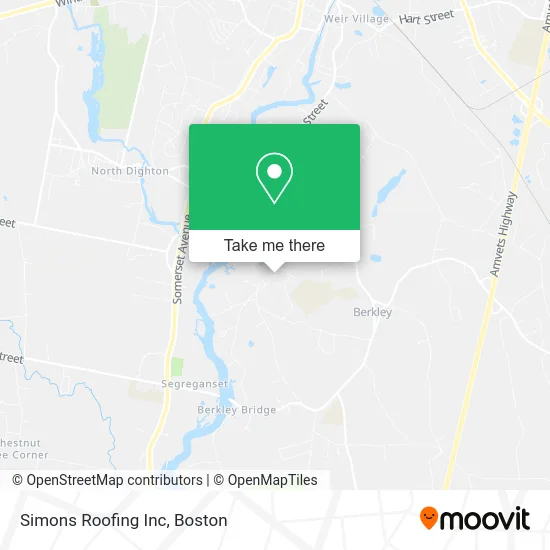 Simons Roofing Inc map
