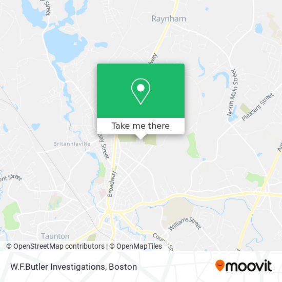 W.F.Butler Investigations map