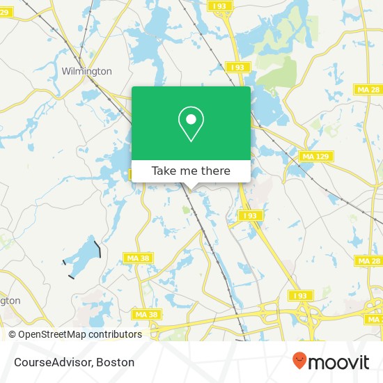 CourseAdvisor map