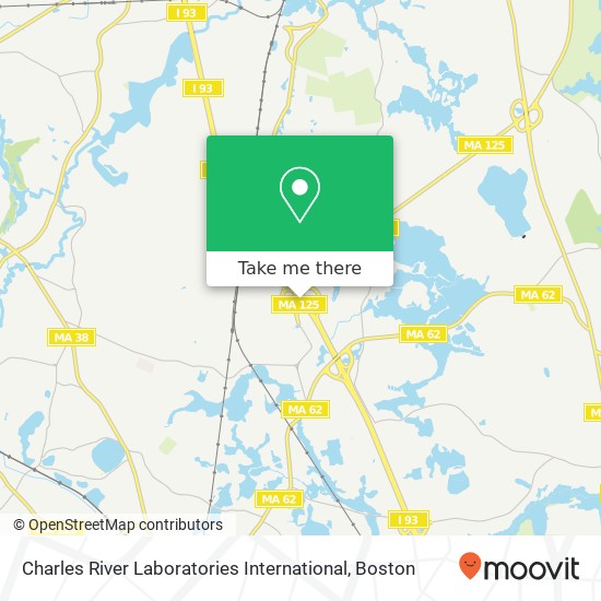 Mapa de Charles River Laboratories International