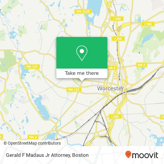 Gerald F Madaus Jr Attorney map