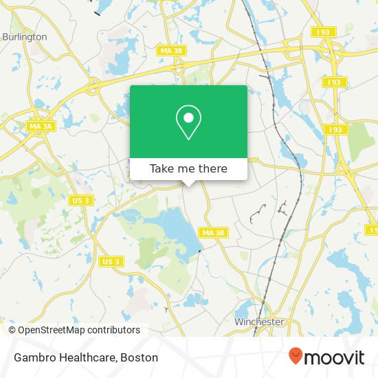 Gambro Healthcare map