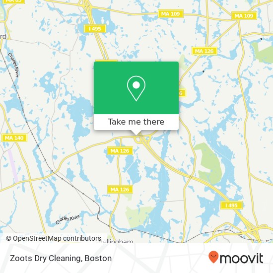 Zoots Dry Cleaning map