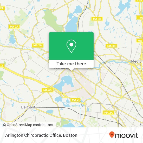 Arlington Chiropractic Office map