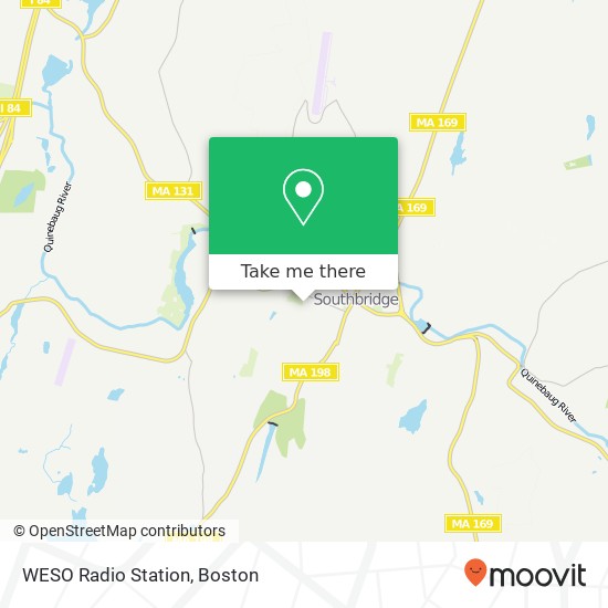 WESO Radio Station map