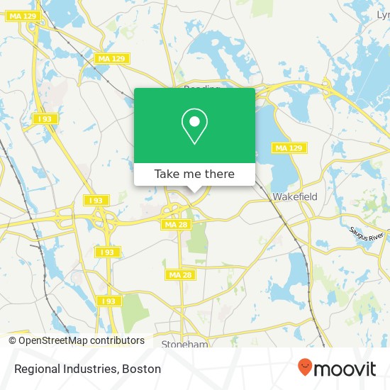 Regional Industries map