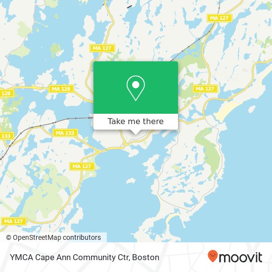 Mapa de YMCA Cape Ann Community Ctr