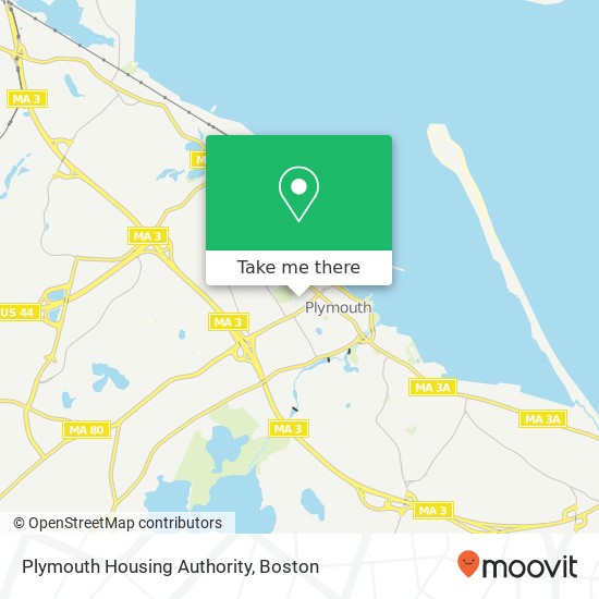 Mapa de Plymouth Housing Authority