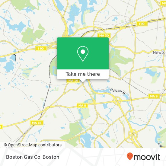 Mapa de Boston Gas Co