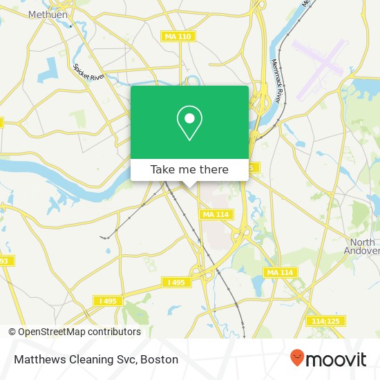 Matthews Cleaning Svc map